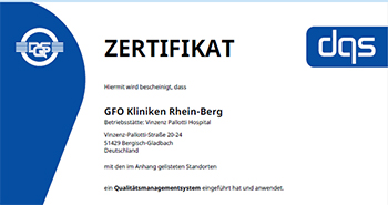 Die GFO ist zertifiziert.